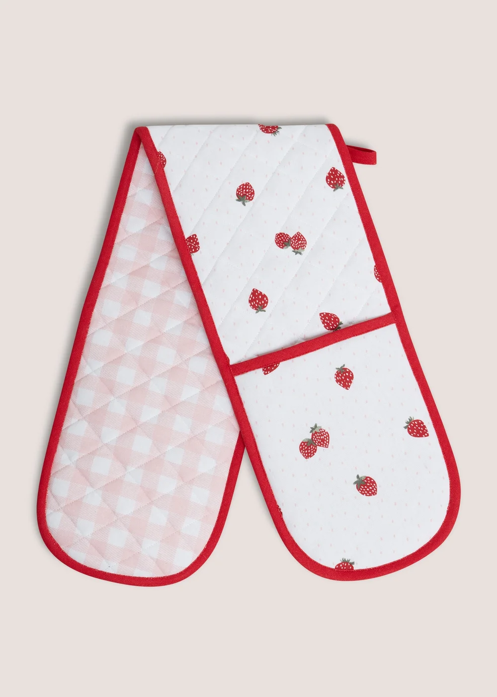 Strawberry Oven Gloves (19cm x 90cm) Image 1