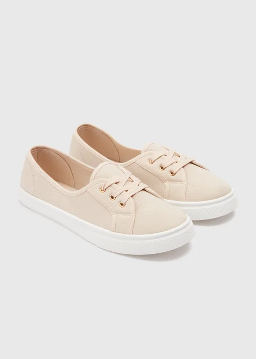 Nude Slip-On Trainers - Size 3 Image 1