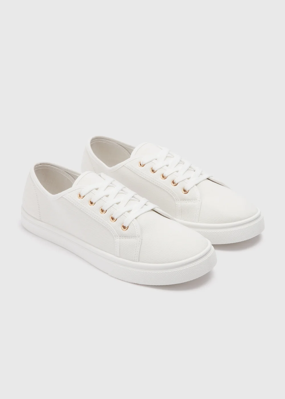 White Lace Trainers - Size 3 Image 1