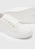 White Lace Trainers - Size 3 Image 2