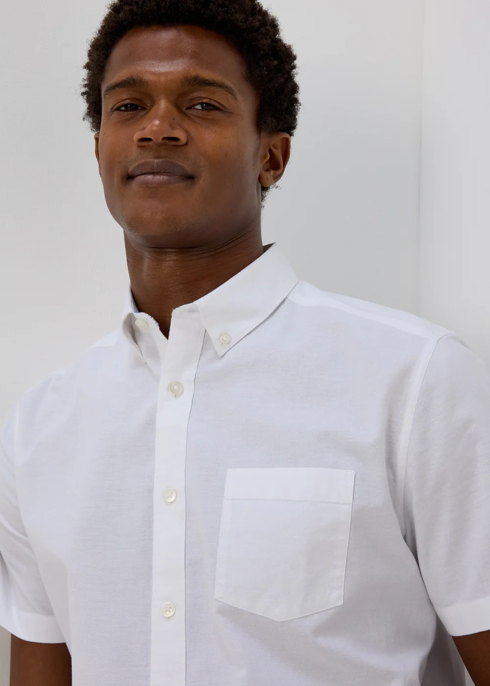 White Oxford Shirt - Small Image 3