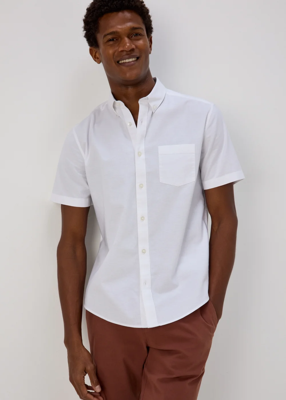 White Oxford Shirt - Small Image 4
