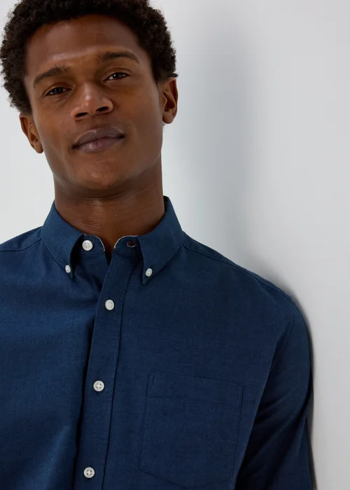 Navy Oxford Shirt - S Image 3