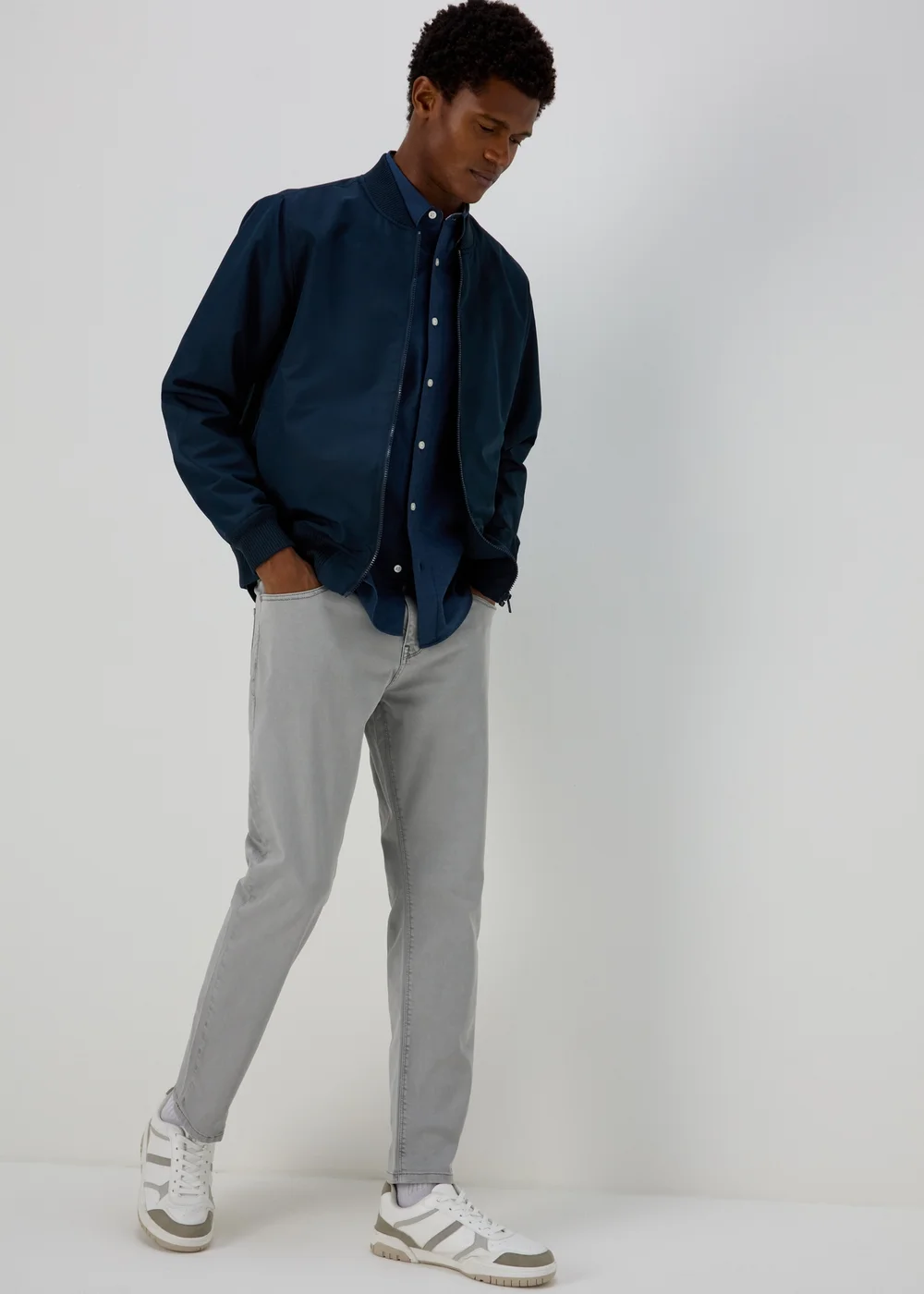 Navy Oxford Shirt - S Image 4