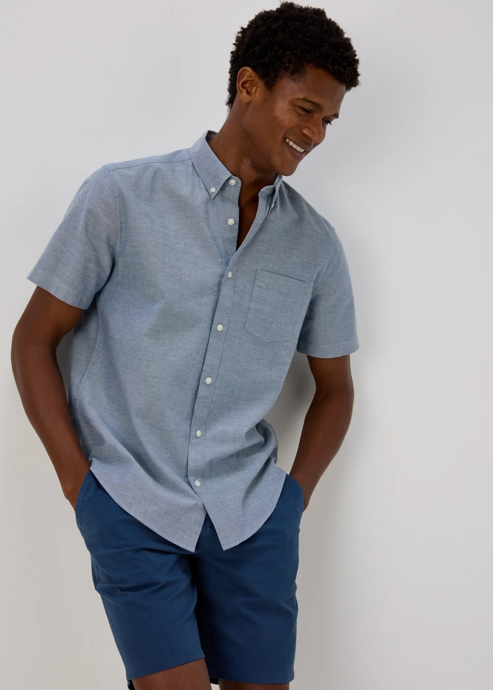 Blue Oxford Shirt - S Image 1
