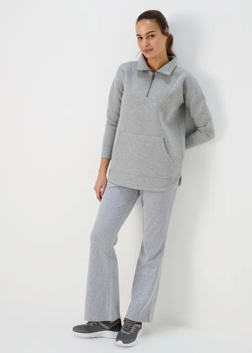 Souluxe Grey Half Zip Top - S Image 4