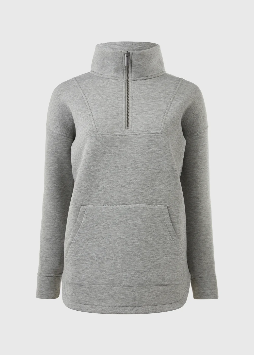 Souluxe Grey Half Zip Top - S Image 5