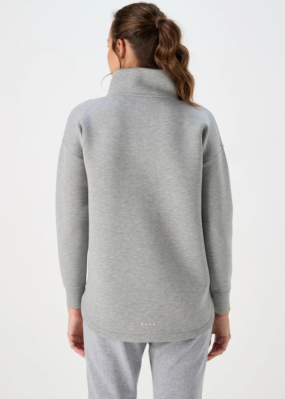 Souluxe Grey Half Zip Top - S Image 2
