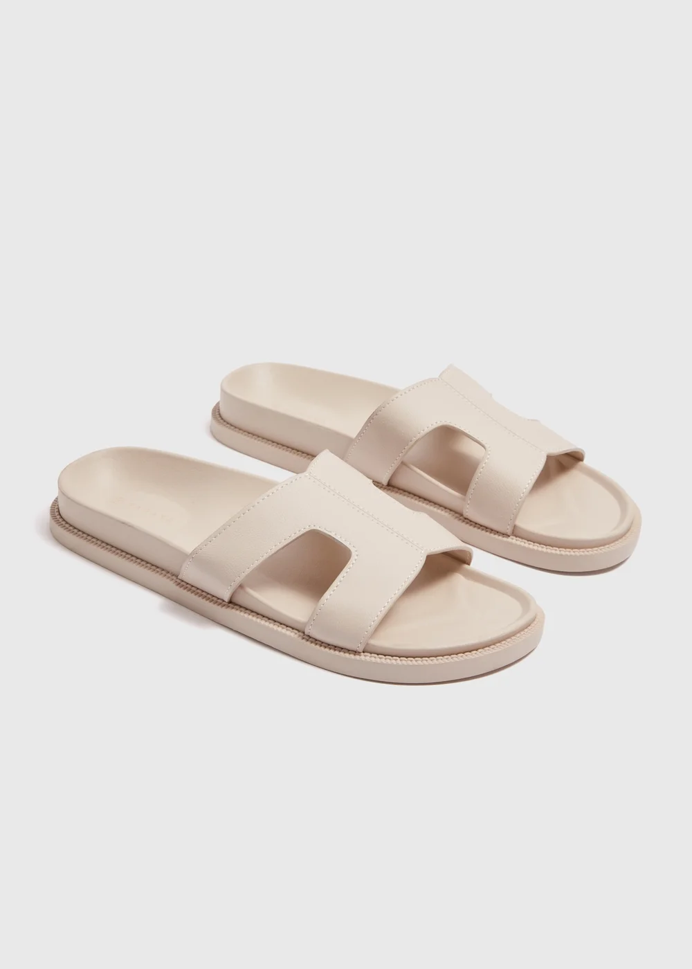 Stone Stitch Detail Mule Sandals - Size 3 Image 1