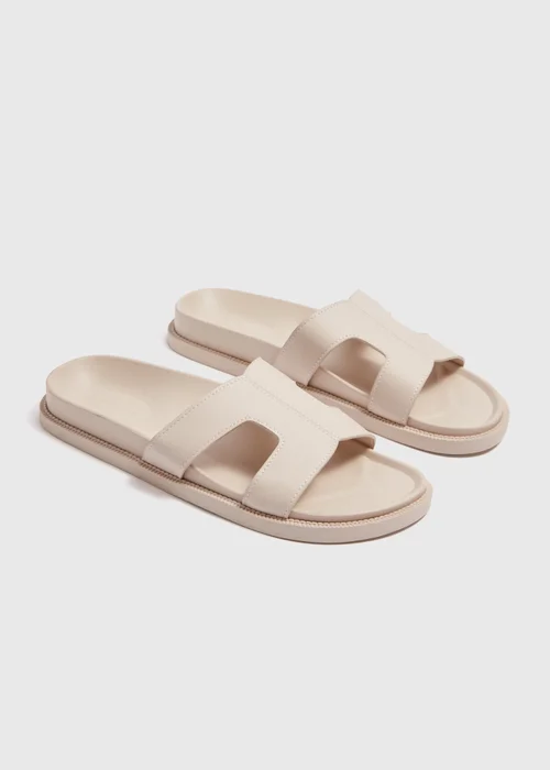 Stone Stitch Detail Mule Sandals - Size 3 Image 1