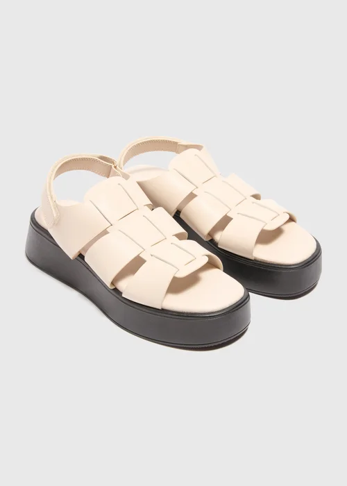 Stone Fisherman Flatform Rip Tape Sandals - 3 Image 1
