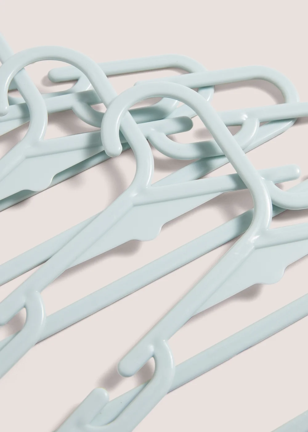 Kids 10 Pack Blue Plastic Hangers
(37cm x 21cm) Image 2