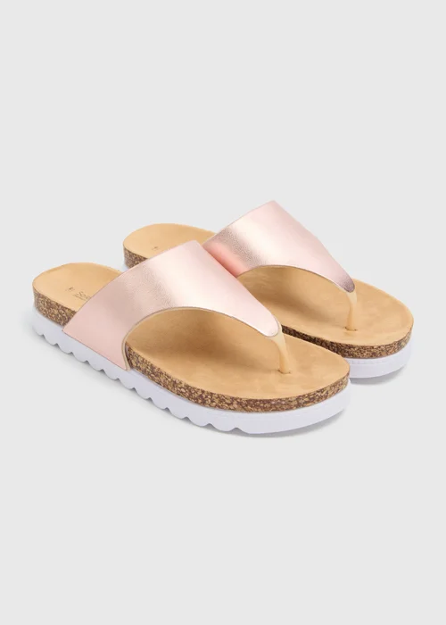 Soleflex Rose Foot Bed Sandals - 3 Image 1