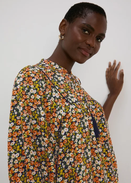 Multicolour Ditsy Airflow Midi Dress - 8 Image 3