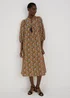 Multicolour Ditsy Airflow Midi Dress - 8 Image 1
