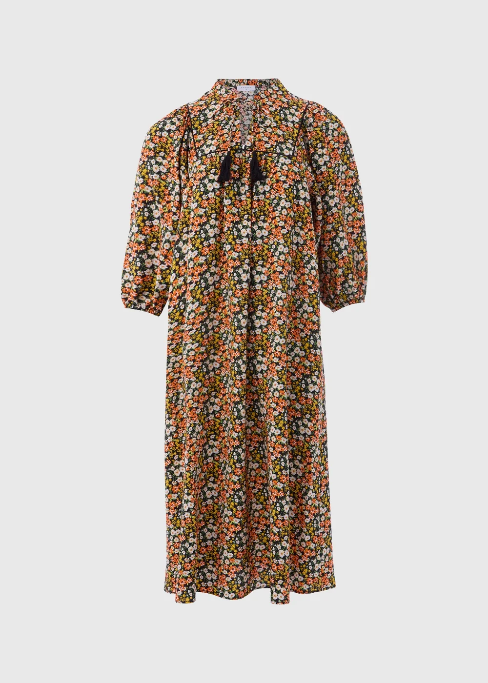 Multicolour Ditsy Airflow Midi Dress - 8 Image 5