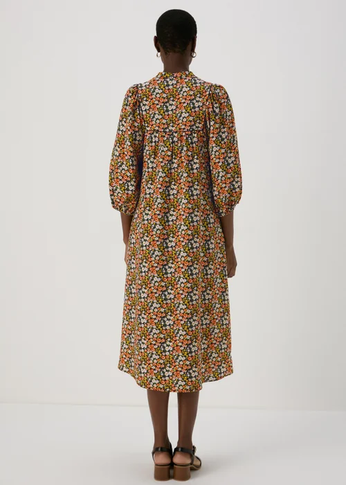 Multicolour Ditsy Airflow Midi Dress - 8 Image 2