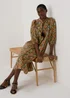 Multicolour Ditsy Airflow Midi Dress - 8 Image 4