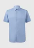 Taylor & Wright Blue Textured Short Sleeve Shirt - S Image 5