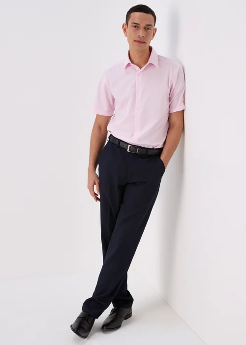 Taylor & Wright Pink Textured Shirt - Small Image 1