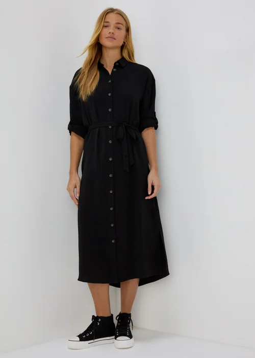 Black 3/4 Midi Dress - 8 Image 1