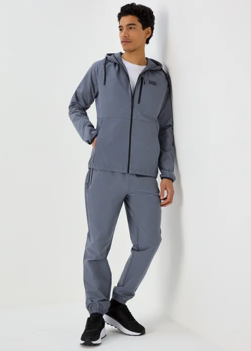 US Athletic Blue Zip Up Technical Hoodie - XS Image 4