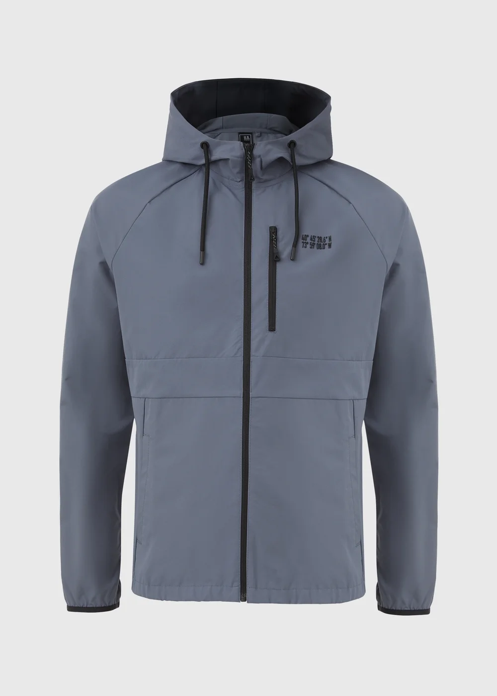 US Athletic Blue Zip Up Technical Hoodie - XS Image 5