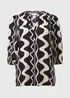 Black Swirl Viscose Popover - Size 8 Image 5