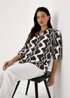 Black Swirl Viscose Popover - Size 8 Image 1