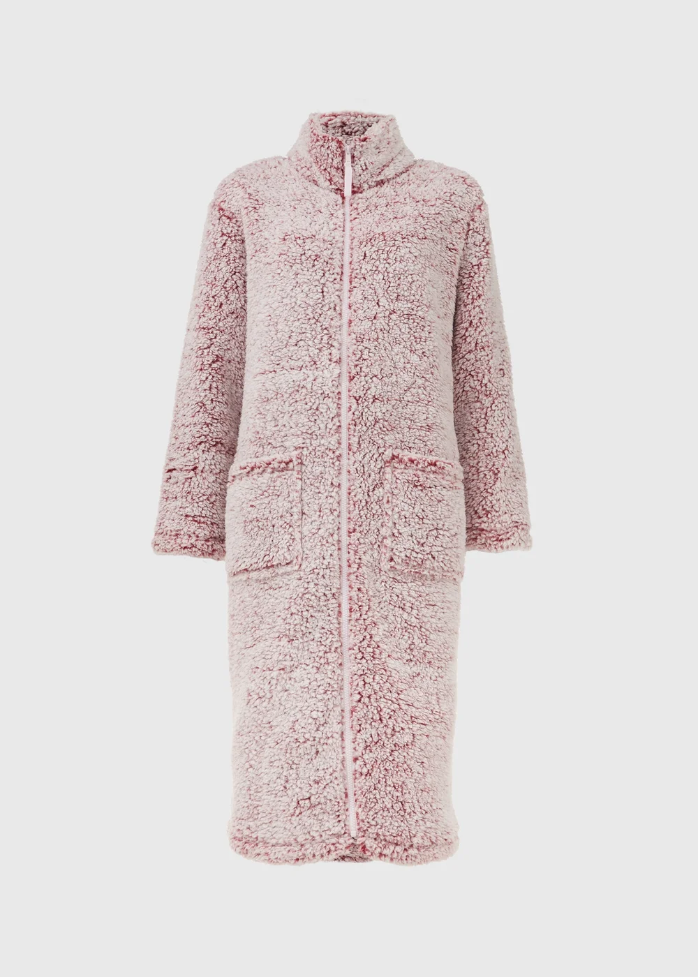 Pink Zip Up Dressing Gown - Small Image 4