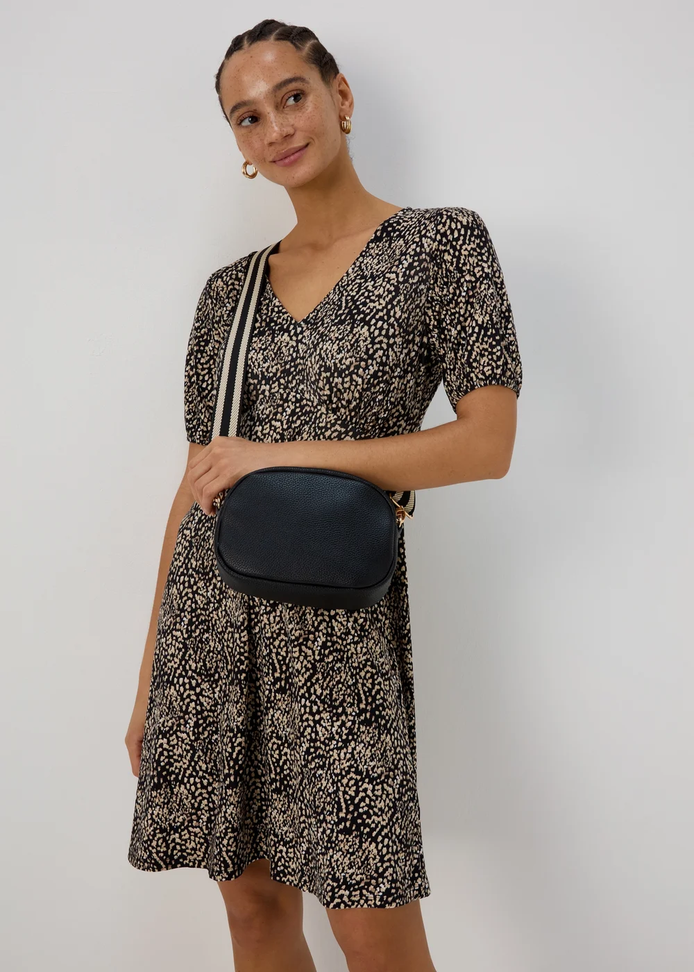 Black PU Camera Bag - One Size Image 1