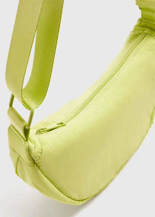 Lime Nylon Moon Bag - One Size Image 4