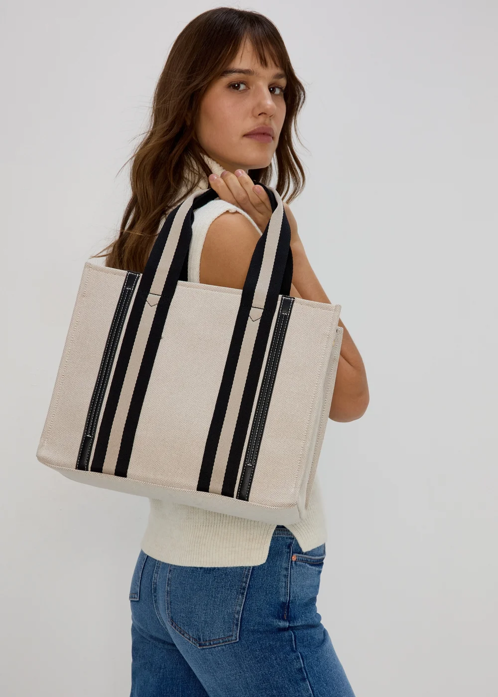 Natural Canvas Tote Bag - One Size Image 1