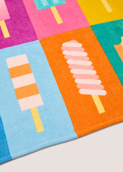 Ice Lolly Print Beach Towel (140cm x 70cm) Image 2