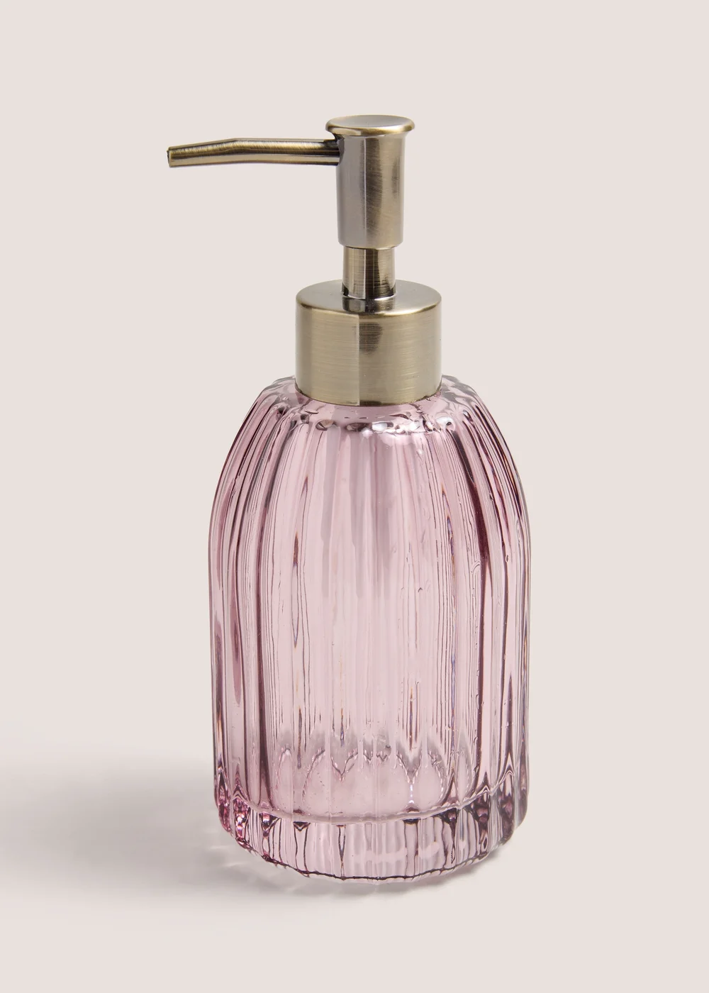 Lilac Glass Soap Dispenser Image 1