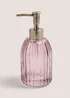 Lilac Glass Soap Dispenser Image 1