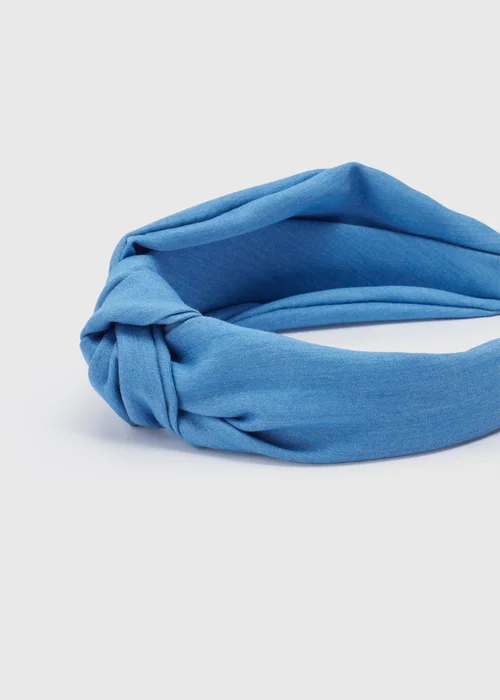 Blue Denim Headband - One Size Image 2