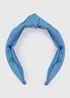 Blue Denim Headband - One Size Image 1