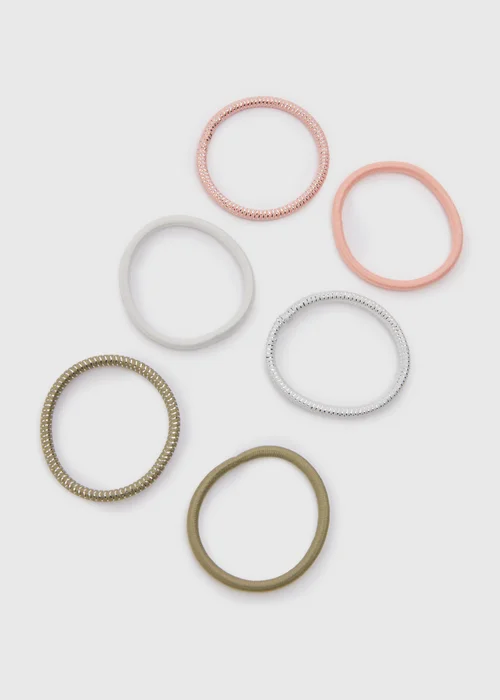 Multicoloured Hair Bobbles - One Size Image 2