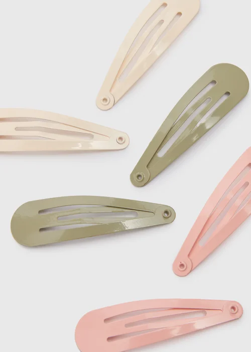 12 Pack Multicolour Hair Clips - One Size Image 2