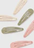 12 Pack Multicolour Hair Clips - One Size Image 2