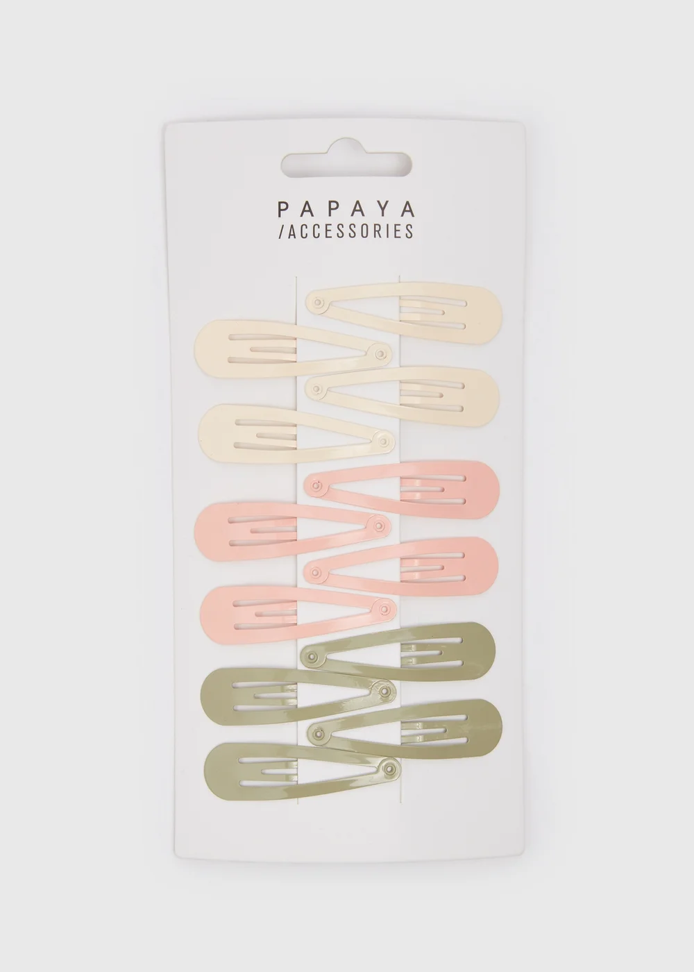 12 Pack Multicolour Hair Clips - One Size Image 1