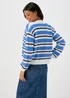 Ivory Stripe Pointelle Stitch Cardigan - XS Image 2