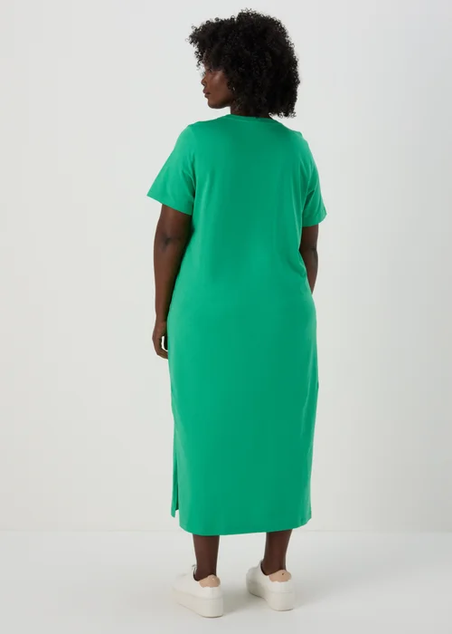 Green Midi T-Shirt Jersey Dress - 8 Image 2