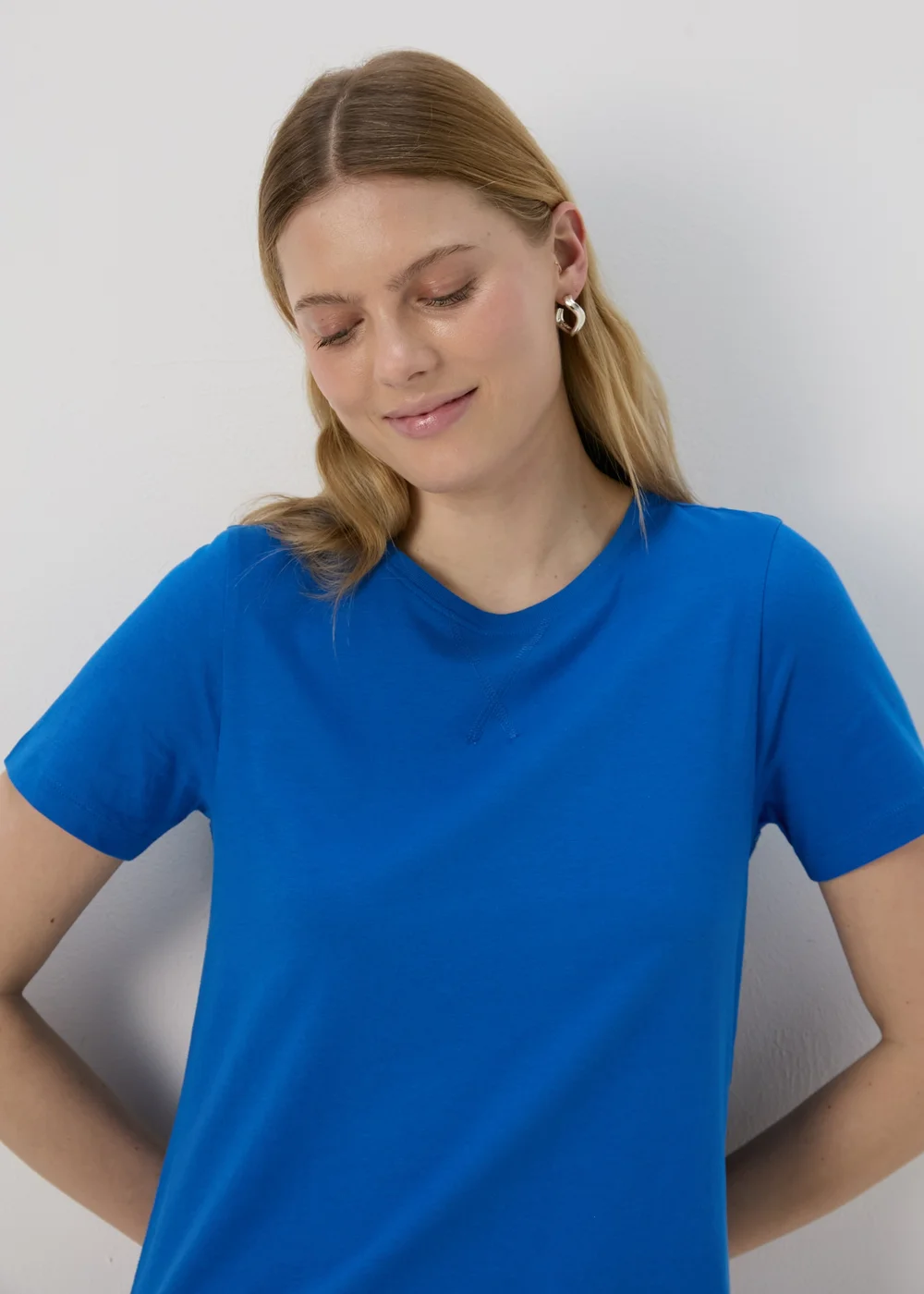 Blue Midi T-Shirt Jersey Dress - 8 Image 3