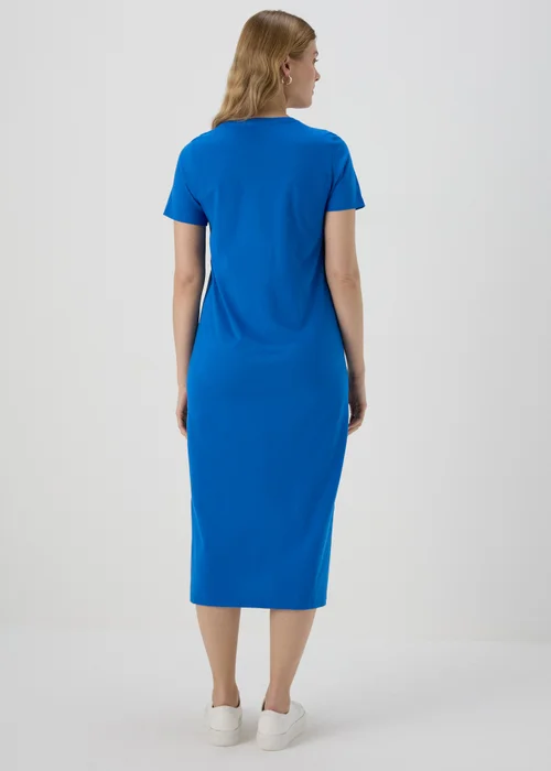 Blue Midi T-Shirt Jersey Dress - 8 Image 2