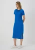 Blue Midi T-Shirt Jersey Dress - 8 Image 1