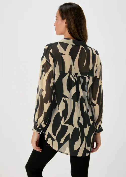 Et Vous Black & White Print Blouse - 8 Image 2