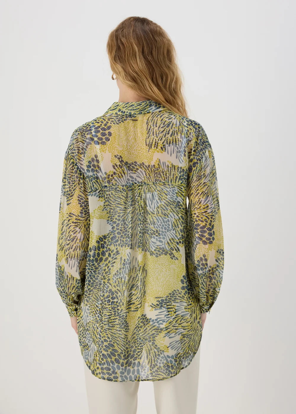 Et Vous Black & Lime Print Yoryu Blouse - Size 8 Image 2