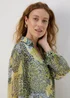 Et Vous Black & Lime Print Yoryu Blouse - Size 8 Image 3